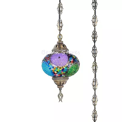 Mosaic Lamp15 Feet Chain Chandelier Hanging On The Ceiling.(6.5 Topmix Globe)  • $49