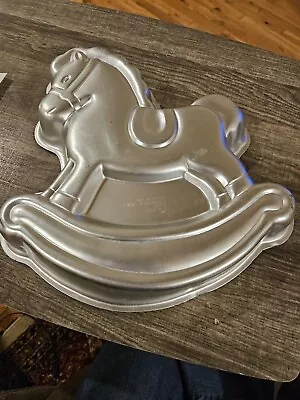 Wilton Rocking Horse Cake Pan 2105-2388 1984 Vintage • £11.57