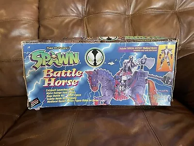 1995 McFarlane Toys Spawn *Battle Horse* W/Special Edition Medieval Spawn-Boxed • $34.99