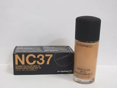 Mac Studio Fix Fluid Spf 15 Nc37 1 Oz Boxed • $24