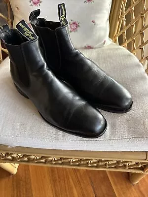 Men’s Rm Williams Boots black9gnew Leather Soles And Heelsgreat Boots • $175
