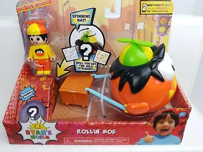 Ryan's World Toy Rollin Moe With Spinning Hat Action Figure & Surprise Stickers • $9.99