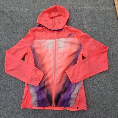 $21.88 • Buy Adidas Jacket Womens 12 Pink Windbreaker Winter Modern Track Size 12