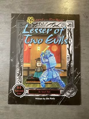 LESSER OF TWO EVILS L5R Legend Of The Five Rings RPG AEG • $19.99