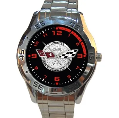 New Item 1978 Chevrolet Corvette 25th Anniversary Sport Metal Watch • $25.99