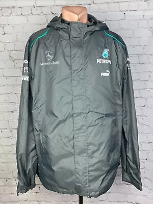 Jacket Rain Formula One Mercedes Petronas 2013 F1 Puma TEAM AMG Men's Race 2XL • $99.99