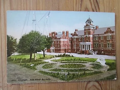 Postcard Of Chatham New Naval Barracks (Unposted Vintage) • £2.99