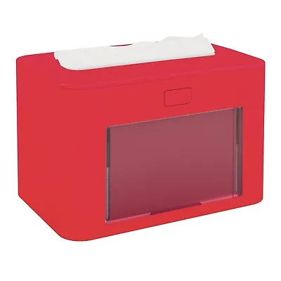 Papernet Ready Table Antibacterial Interfolded Napkin Dispenser Red  Interfold • £3.99