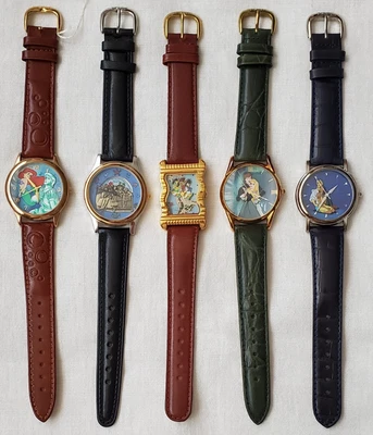 $125 • Buy 5 Lot Disney Watch Club Prototypes, Mermaid Sleeping Beauty 3 Caballeros LE#Zero