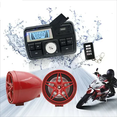 UTV ATV WAKEBOARD Waterproof Marine Speakers Bluetooth Audio System • £45.60