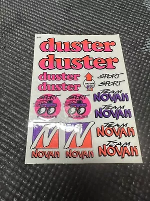 Vintage Novak Duster Decal Sticker Sheet ESC Receiver RC10 B3 T3 • $20