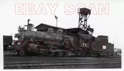 8j336 Rp 1953 Midland Valley Railroad 2-8-2 Loco #73 Wichita Ks • $8.99