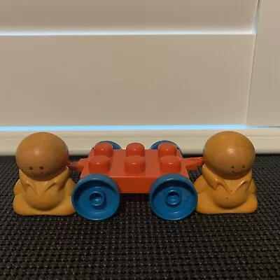 Vintage 1979 Mattel Tuff Stuff Wonder Blocks Transport Vehicle With (2) People • $15