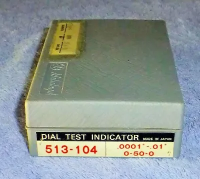 Mitutoyo Test Indicator .0001  513 - 104 With Case • $129
