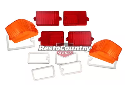 Holden Taillight Lens Pair LEFT + RIGHT Brake + Indicator Torana LJ Stop Turn • $144.80