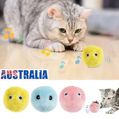 Electric Interactive Smart Cat Toy Rolling Ball Kitten Self-hilarious Pet Toys • $12.88