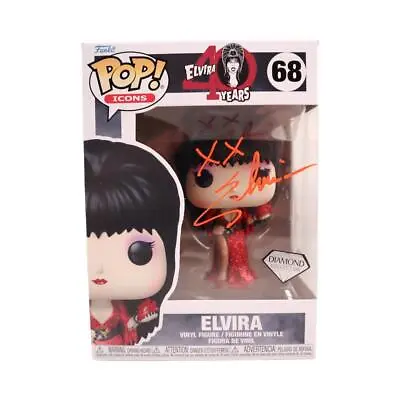 Elvira Signed Funko POP #68 Diamond Collection Autographed JSA COA Orange • $199.99