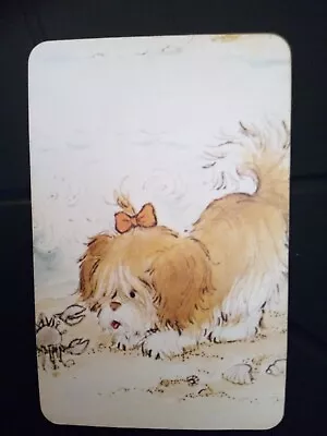 Sarah Kay Swap Card - Cute Puppy Eyeing Crab • $2.30