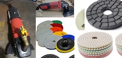 5 Inch Variable Speed Wet Polisher 8 Polishing Pad Marble Concrete Stone Granite • $174.99