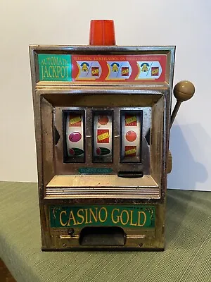 Vintage WACO Made In Japan Casino Gold Slot Machine Works. SHOWS WEAR • $9.99