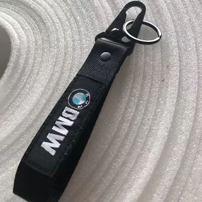 Keychain Lanyard Clip For BMW Keychain Metal Backpack Key Ring Hook Strap Nylon • $7.50