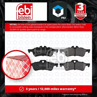 Brake Pads Set Rear 16469 Febi 34211503077 34216761288 34216762871 34216770252 • £18.96