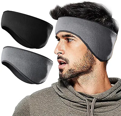 Winter Fleece Headbands Ear Warmers Cover For Women Men Cold Weather Ear Muffs • $5.99