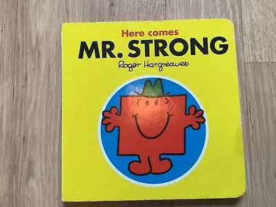 Here Comes MR STRONG Board Book Short Mr Men Story VGC • £1