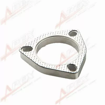 A Set Of 2.5  Inch 3-Bolt Exhaust Flange And Exhaust Gasket For 3 Bolt Flange  • $19.99