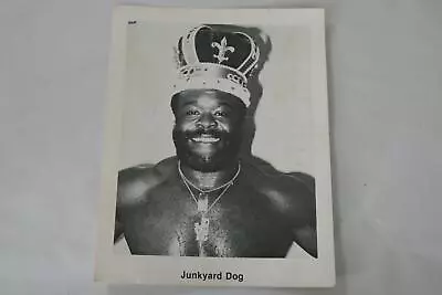 Original Vintage Houston Wrestling Junkyard Dog Promo Photo Still  8 1/2 X 11 • $18.50