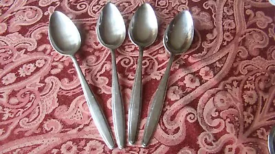 4 Sheffield Silverplate Soup Serving Spoons A1 EPNS 8-1/2  • $14.99