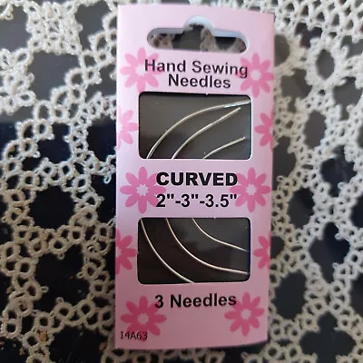 £1.25 • Buy Pack Of 3 Curved Needles Needles,