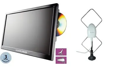 Vision Plus 18.5  12/24 Volt Led Tv/dvd/freeview/freesat & Avtex Sth3000 Aerial • £329