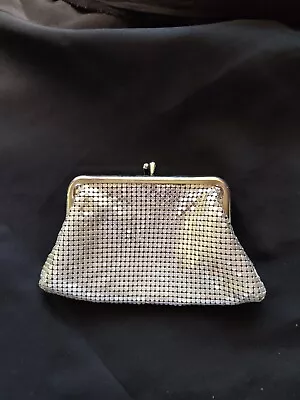 Vintage Whiting And Davis Mesh Coin Purse - Silvertone • $19.95