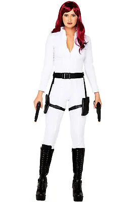 Roma Black Ops Spy Bodysuit Adult Women Costume Police 5093 Sz Medium • $53.06