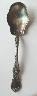  1835 R. Wallace Silver Plated Scallop Floral Dessert  Spoon 6  • $15.91