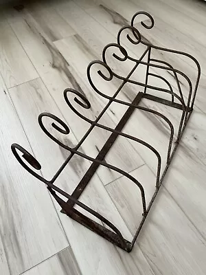 Scrolled Iron Window Box Wall Hanging Planter • $38