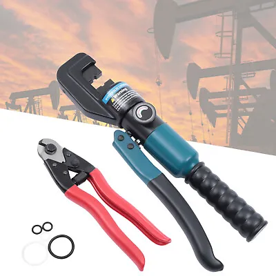 Hydraulic Manual Crimper Tool 1/8 -3/16  Cable Railing Fittings Stainless Steel • $48