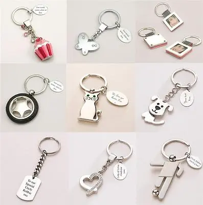 £12.99 • Buy Personalised Keyrings, Very High Quality, Any Engraving. Gift Box,Fast Dispatch!
