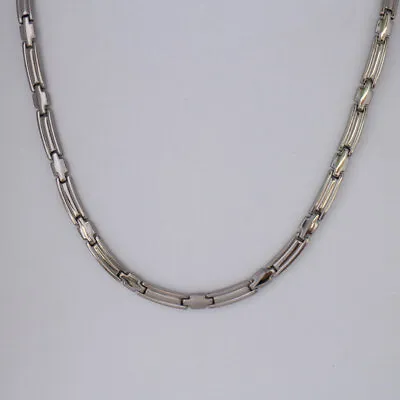 Pure Titanium Magnetic Therapy Link Chain Necklace For Men Heanlth Anti-allergy • $40.99