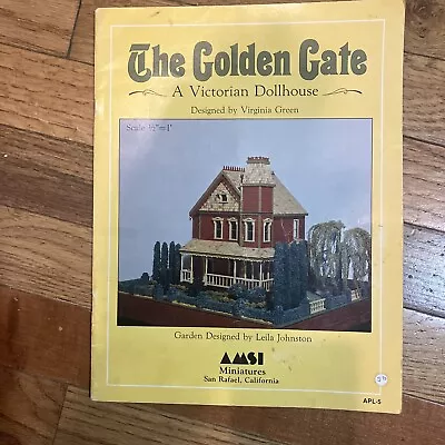 VINTAGE PLAN BOOK THE GOLDEN GATEWAY VICTORIAN DOLLHOUSE & GARDEN  1/2” Scale • $15