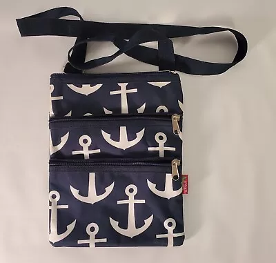 N.gil Nautical Navy Blue And White Bag Anchors • $12.95