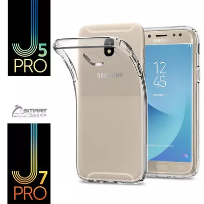 Clear Gel TPU Jelly Soft Case Cover For Samsung Galaxy J5 Pro / J7 Pro J530 J730 • $4.99