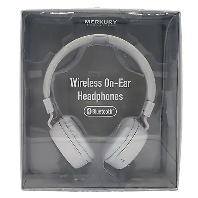 Merkury Innovations White Wireless On-Ear Bluetooth Headphones MI-H001B • $25