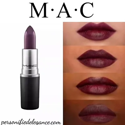 NEW M·A·C Satin Cyber Deep Purple Lipstick Size $22 • $16