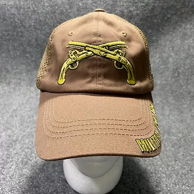 Crossed Guns Hat Cap Mens Brown Adjustable Military Police American Flag • $19.99