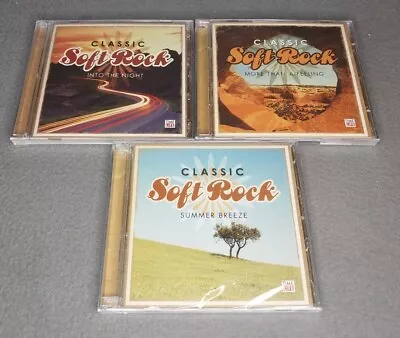 Lot Of 3 Time Life Classic Soft Rock CDs With 6 Disk 90 Songs - SEALED • $26.95