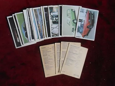 Cars & Bikes  A  Series Dandy Gum Cards 1970s X18 Cards Loose FR/GD • £3.99