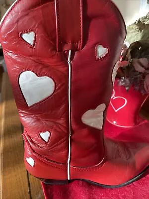 Red Valentine Cowgirl Boots • $150