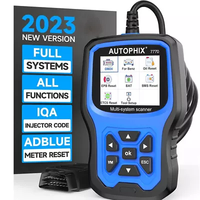 $84.99 • Buy AUTOPHIX 7770 OBD2 Scanner All System Diagnostic For BENZ Mercedes ABS Oil SRS